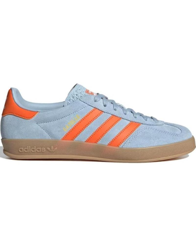 Man Zapatillas deporte ADIDAS GAZELLE INDOOR JH5405 WONDER BLUE - ORANGE - CLOUD WHITE - 4  LIGHT BLUE