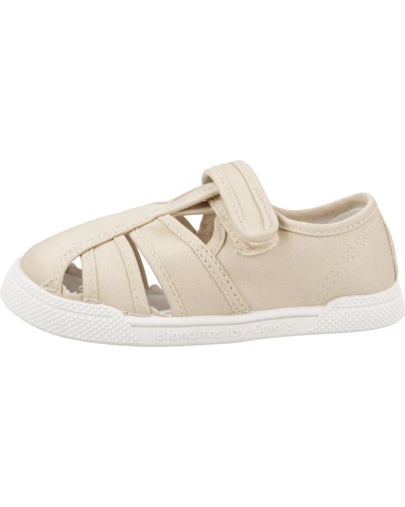 Sportivo per Bambina e Bambino BLANDITOS SANDALIA DE LONA CERRADA BY CRIOS BEIGE
