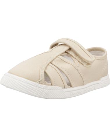 Sportivo per Bambina e Bambino BLANDITOS SANDALIA DE LONA CERRADA BY CRIOS BEIGE
