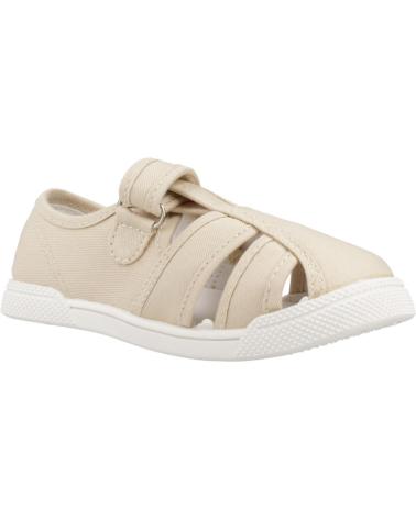 Sportivo per Bambina e Bambino BLANDITOS SANDALIA DE LONA CERRADA BY CRIOS BEIGE