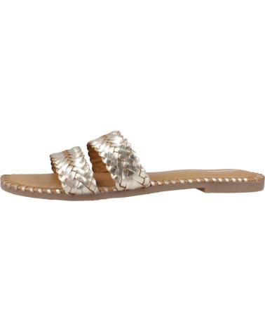 Sandalias GIOSEPPO  de Mujer SANDALIAS PLANAS DE PIEL TIPO PALAS CON TRENZADO  PLATINO