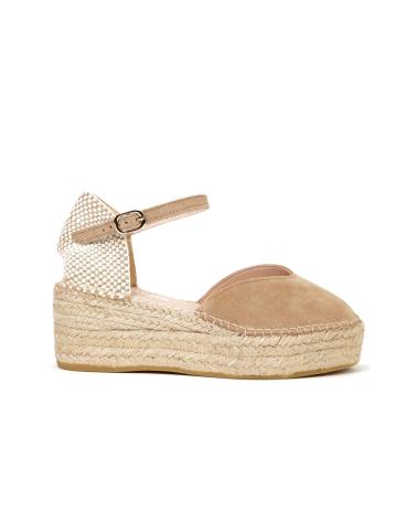 Zapatos de cuña MACARENA  per Donna CUNAS JAVA22  BEIGE