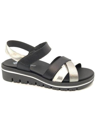 Sandalias PIESANTO  de Mujer SANDALIA 240784 - ACERO  NEGRO