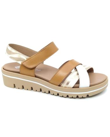 Sandalias PIESANTO  de Mujer SANDALIA 240784 CAMEL - BLANCO  MARRóN