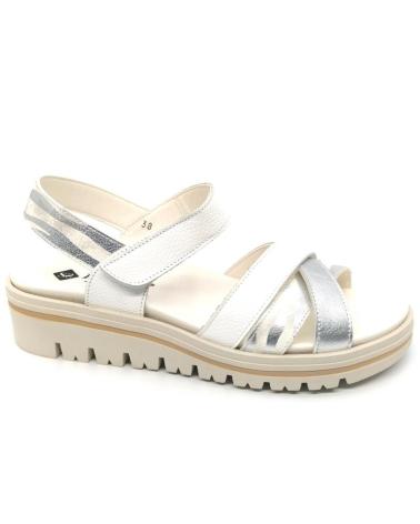 Sandalias PIESANTO  de Mujer SANDALIA 240784 - PLATA  BLANCO