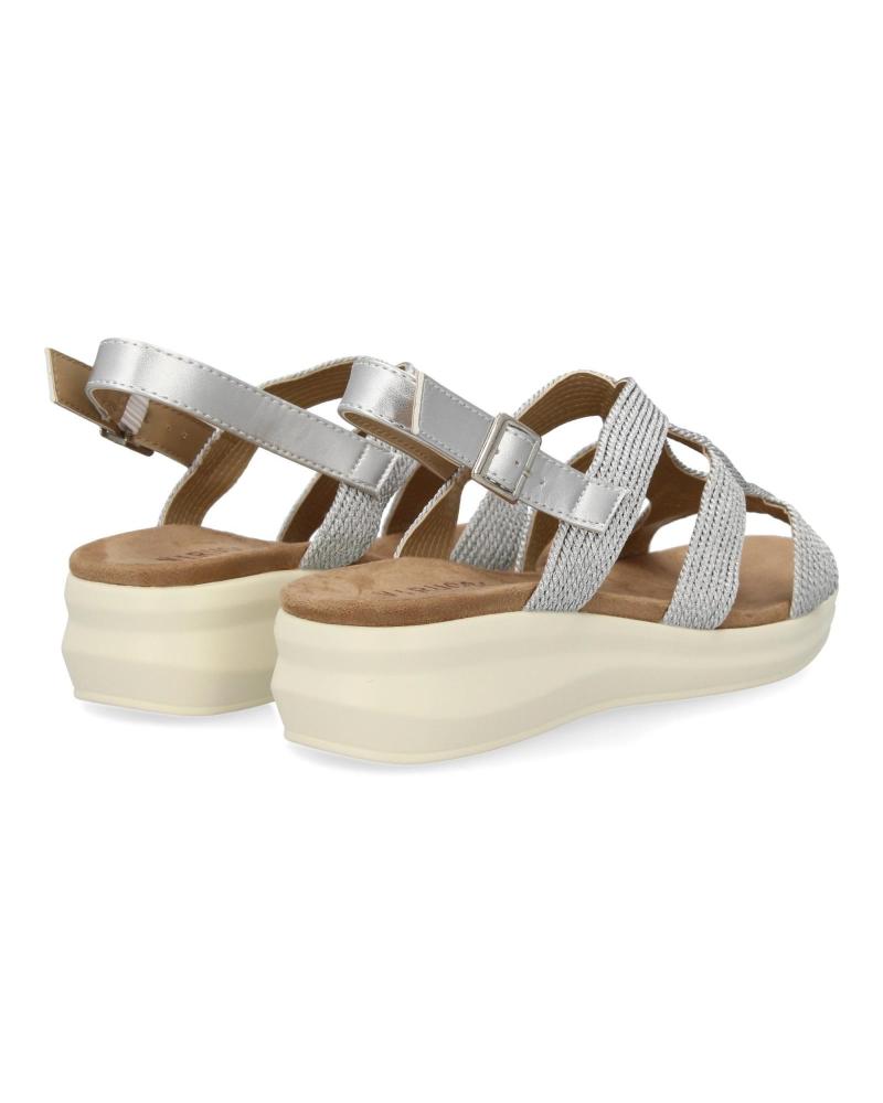 Sandalias Plateadas Sandalias Planas Mujer Comodas Sandalias