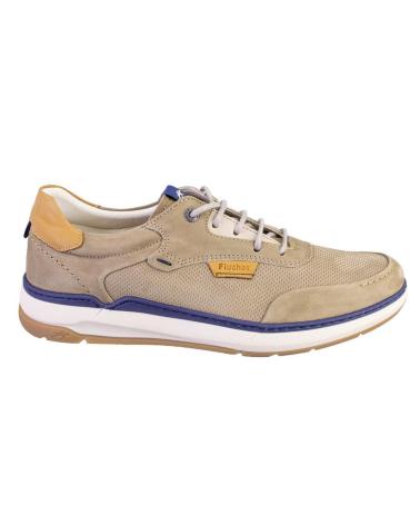 Zapatos FLUCHOS  de Hombre F2210 ZAPATILLAS CASUAL DE HOMBRE NOBUK  BEIGE