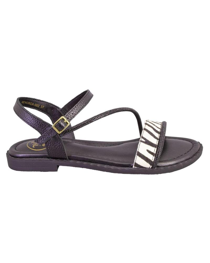 Sandales THE HAPPY MONK  pour Femme MENORCA002 SANDALIAS DE MUJER PIEL  CEBRA