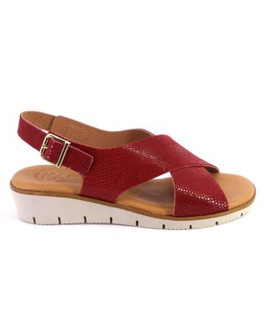 Sandales KAOLA  pour Femme 2275LUCERTOLA SANDALIAS DE MUJER PIEL  ROJO