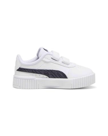 Deportivas PUMA  de Niña y Niño ZAPATILLAS CARINA 2 0 ZEBRA V PARA NINOS UNISEX EN COLOR BLA  BLANCO