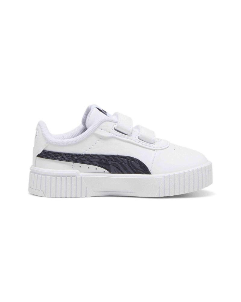 Deportivas PUMA  de Niña y Niño ZAPATILLAS CARINA 2 0 ZEBRA V PARA NINOS UNISEX EN COLOR BLA  BLANCO