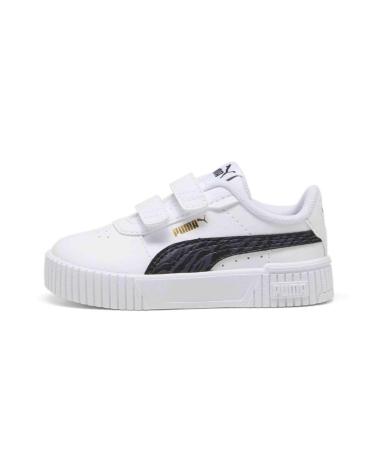 Deportivas PUMA  de Niña y Niño ZAPATILLAS CARINA 2 0 ZEBRA V PARA NINOS UNISEX EN COLOR BLA  BLANCO
