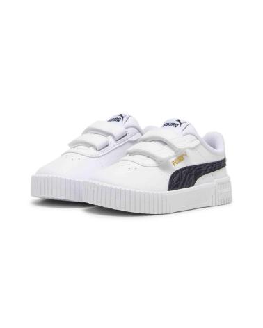 Deportivas PUMA  de Niña y Niño ZAPATILLAS CARINA 2 0 ZEBRA V PARA NINOS UNISEX EN COLOR BLA  BLANCO