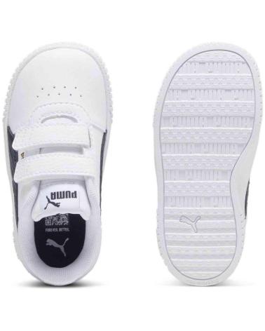 Deportivas PUMA  de Niña y Niño ZAPATILLAS CARINA 2 0 ZEBRA V PARA NINOS UNISEX EN COLOR BLA  BLANCO