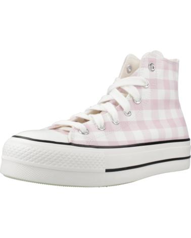 CONVERSE CHUCK TAYLOR ALL STAR LIFT PLATFORM GINGHAM A13663C ROSA KARIERTE SNEAKER VTGWHT