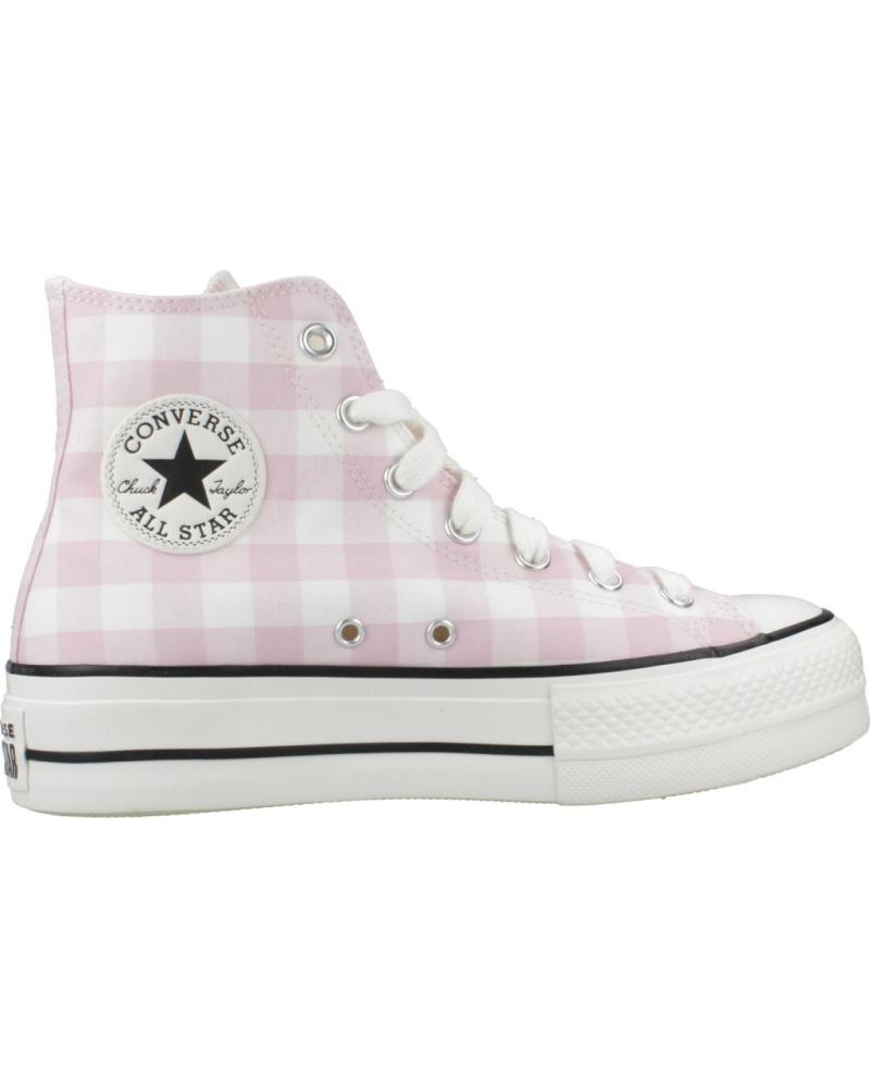 CONVERSE CHUCK TAYLOR ALL STAR LIFT PLATFORM GINGHAM A13663C ROSA KARIERTE SNEAKER VTGWHT