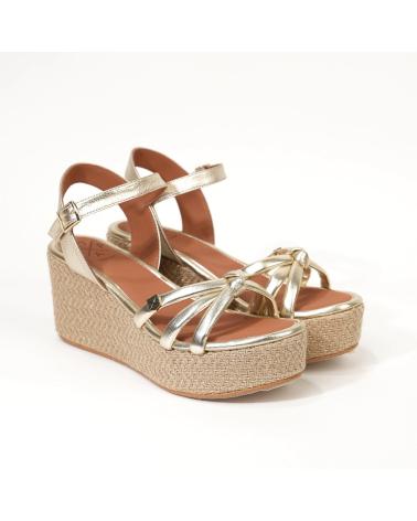 Woman Zapatos de cuña POPA CUNAS 051 TAMPA LAMINADO  METAL