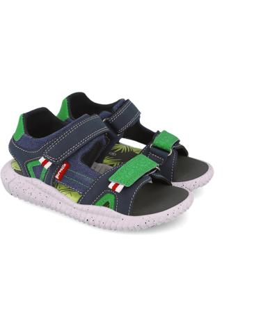 GARVALIN SANDALIA ABIERTA AZUL PARA NINO 252878-A089 252878-A089-24 AZUL MARINO