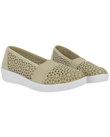 Bailarinas D`CUTILLAS  de Mujer MOCASINES PARA MUJER DOCTOR CUTILLAS 38474 TROQUELADO FLORES  PLATINO