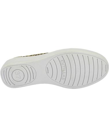 Bailarinas D`CUTILLAS  de Mujer MOCASINES PARA MUJER DOCTOR CUTILLAS 38474 TROQUELADO FLORES  PLATINO