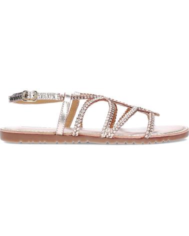 Sandalen GIOSEPPO  für Damen SANDALIAS PLANAS DE PIEL CON TRENZADO  PLATINO