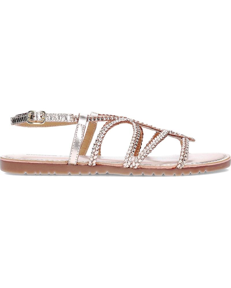 Sandalen GIOSEPPO  für Damen SANDALIAS PLANAS DE PIEL CON TRENZADO  PLATINO