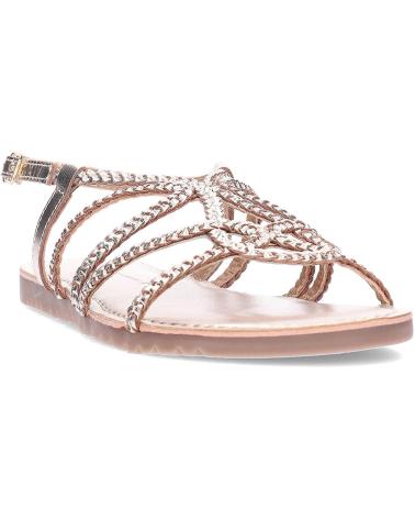 Sandalen GIOSEPPO  für Damen SANDALIAS PLANAS DE PIEL CON TRENZADO  PLATINO
