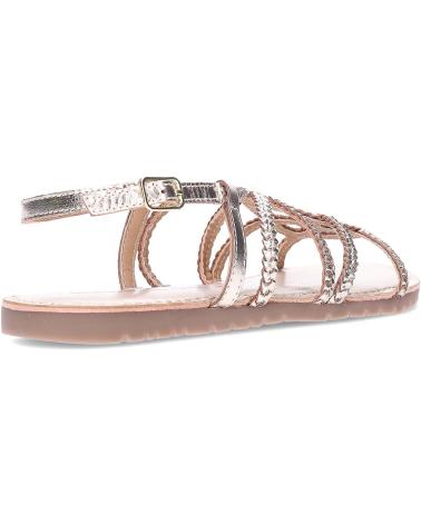 Sandalen GIOSEPPO  für Damen SANDALIAS PLANAS DE PIEL CON TRENZADO  PLATINO