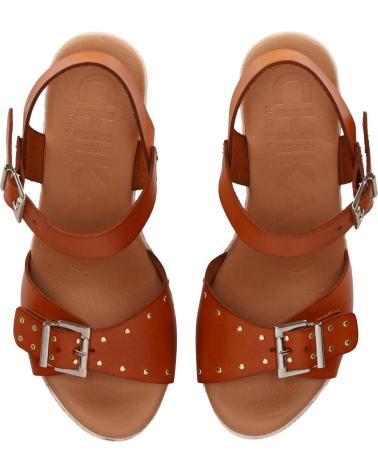 Woman Sandals CHIKA10 CORALINA 01 CUERO-TAN