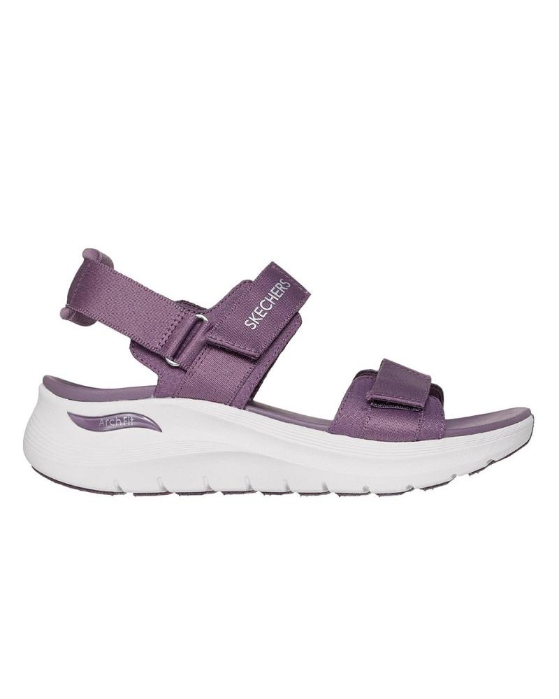 Sandálias de Mulher SKECHERS SANDALIAS PLANAS MUJER 119465 MORADO