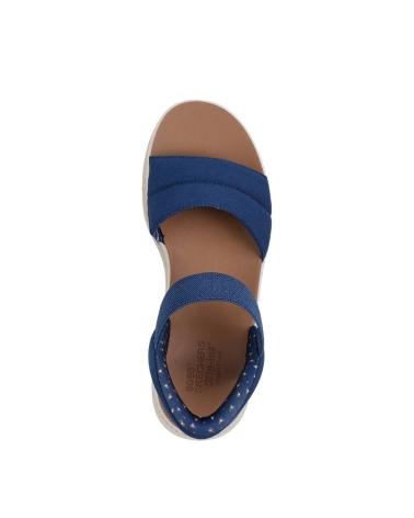 Sandálias de Mulher SKECHERS SANDALIAS PLANAS MUJER 114413 MARINO AZUL