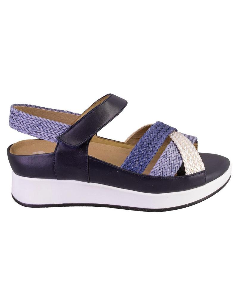 Woman Sandals PIESANTO 250425 SANDALIAS DE MUJER PIEL  AZUL MARINO