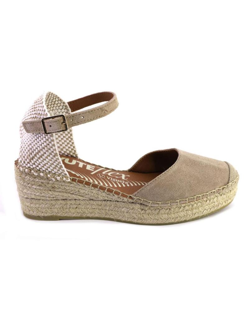 Sandálias VIGUERA  de Mulher 2218VITELO ALPARGATAS DE MUJER ANTE SERRAJE  ARENA