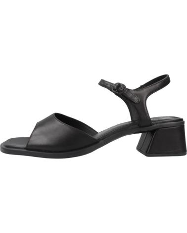 CAMPER SANDALIA CASUAL DE PIEL CON TACON DE GOMA NEGRO