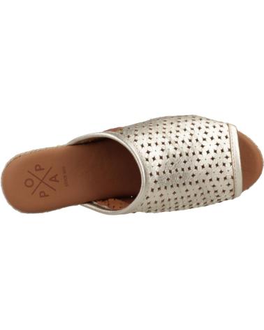 Zuecos POPA  de Mujer ZUECOS MUJER MODELO ARENITA COLOR  ORO