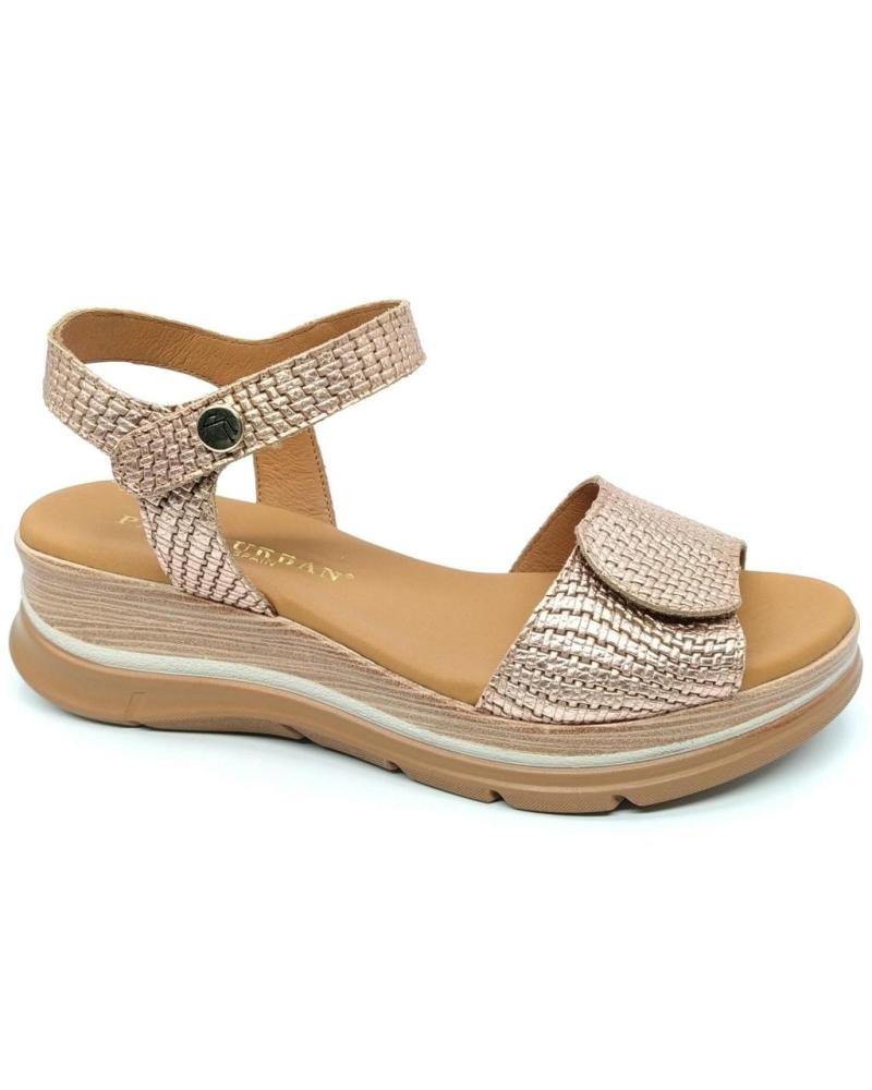 Sandales PAULA URBAN  pour Femme SANDALIA 24 - 634 METAL NUDE  ROSA