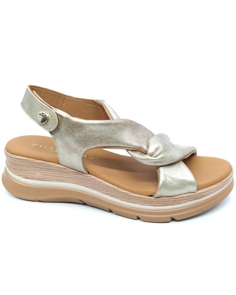 Sandales PAULA URBAN  pour Femme SANDALIA 24-669 PLATINO  METáLICO