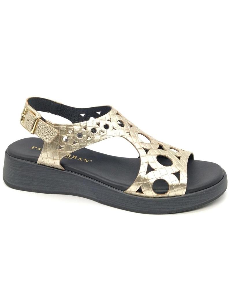 Sandalen PAULA URBAN  für Damen SANDALIA 30-609 PLATINO  METáLICO