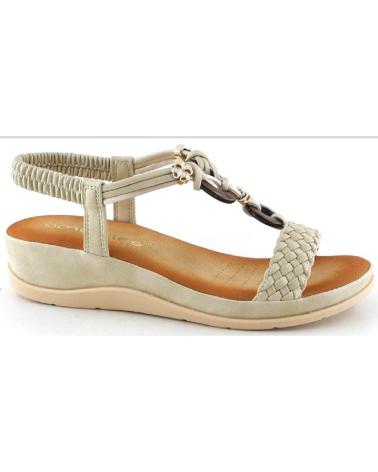 Sandalen AMARPIES  für Damen SANDALIA CUNA CON BAJA Y GOMAS ELASTICAS PARA MUJE  ARENA