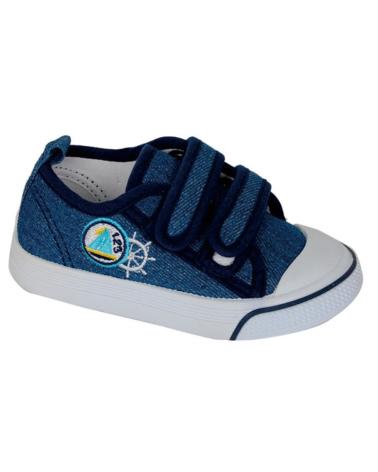 Deportivas BUBBLE BOBBLE  de Niño BUBBLE ZAPATILLA DE LONA CON VELCRO PARA NINO C979 COLOR VA  VAQUERO