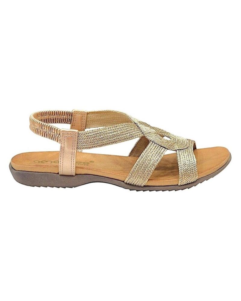 Sandalias AMARPIES  de Mujer SANDALIA TRENZADA ESTILO CONFORT PARA MUJER ABZ286  BRONCE