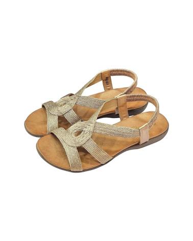 Sandalias AMARPIES  de Mujer SANDALIA TRENZADA ESTILO CONFORT PARA MUJER ABZ286  BRONCE