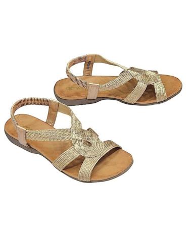 Sandalias AMARPIES  de Mujer SANDALIA TRENZADA ESTILO CONFORT PARA MUJER ABZ286  BRONCE