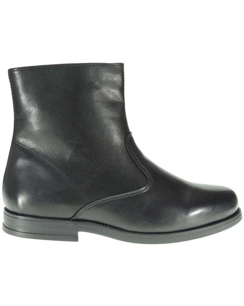 Botines OTRAS MARCAS  de Hombre BOTA BOTIN PIEL HOMBRE CREMALLERA FORRO LANA  NEGRO