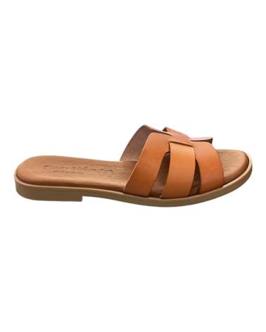 Woman Sandals FANNY VALERO ZUECOS PLANOS 246 CANELA  VARIOS COLORES