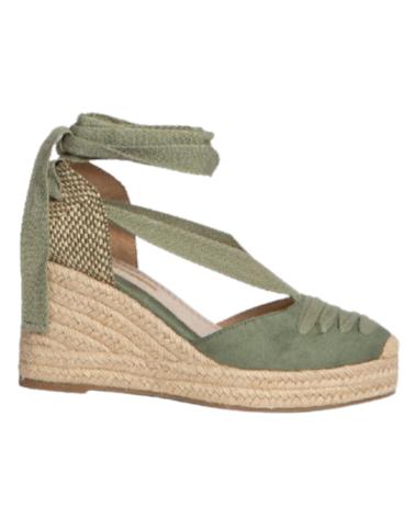 Sandalias CORINA  de Mujer VALENCIANA ATADA CON CUNA DE YUTE PARA MUJER M4305 C  KAKI