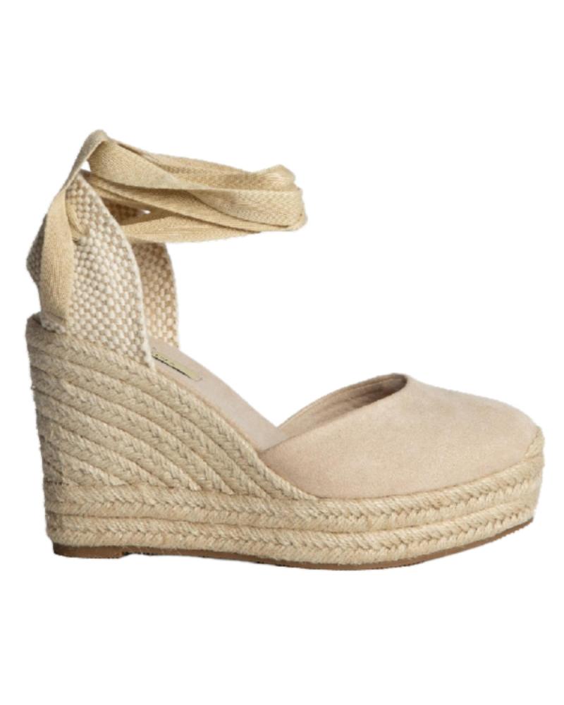 Sandalias CORINA  de Mujer VALENCIANA CUNA Y PLATAFORMA DE YUTE PARA MUJER M538  NATURAL