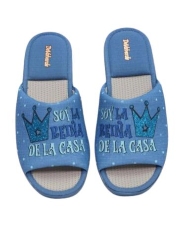 Pantofole DEVALVERDE  per Donna ZAPATILLA DE HOGAR REINA DE LA CASA PARA MUJER 1  AZUL