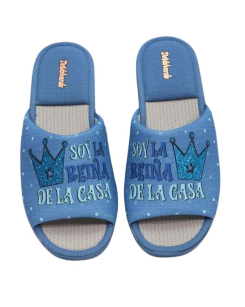 Pantofole DEVALVERDE  per Donna ZAPATILLA DE HOGAR REINA DE LA CASA PARA MUJER 1  AZUL
