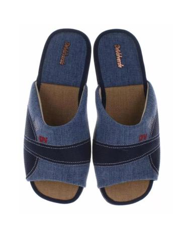 Zapatos DEVALVERDE  de Hombre ZAPATILLA HOGAR CON PUNTERA ABIERTA PARA HOMBRE  AZUL CLARO